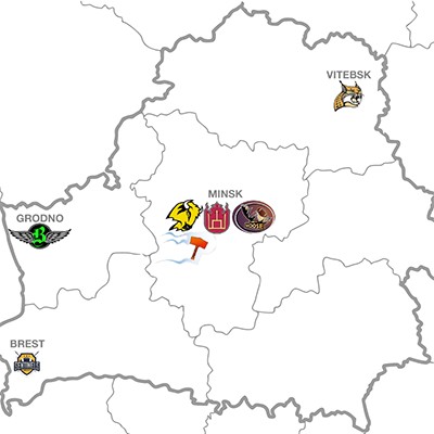 Футбольная карта Беларуси